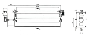 2-валковая машина для тиснения 2-roller embossing machine