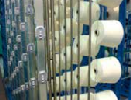 Big V shaped recirculated bobbin creel 3 Big V shaped recirculated bobbin creel 3
