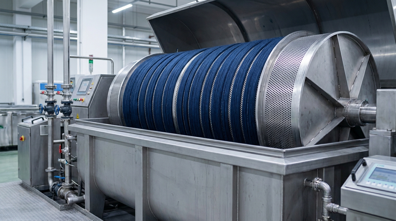 beam dyeing machine massive continuous