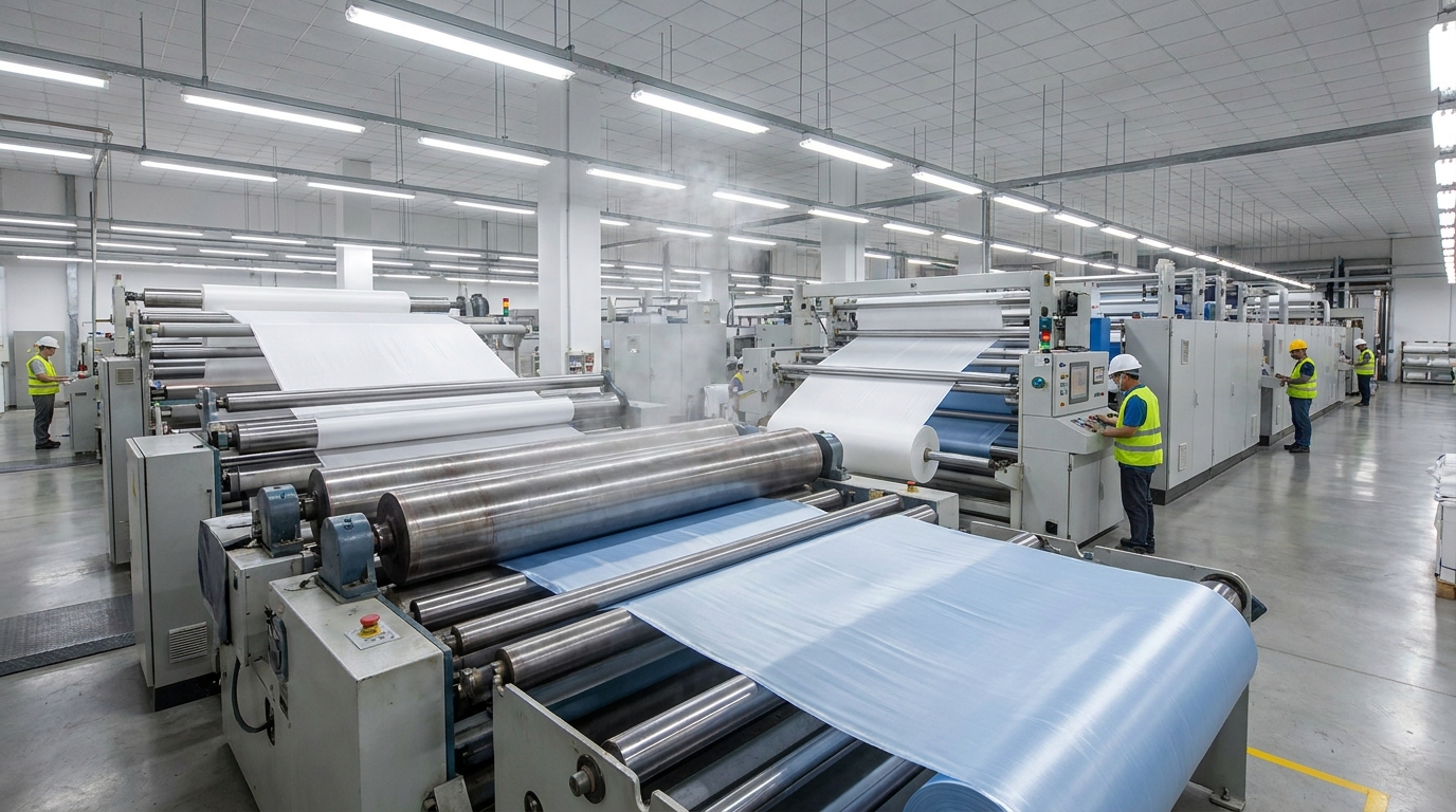 How to Build a Textile Production Line: Complete Machinery List 5 calendering machine smooth glossy