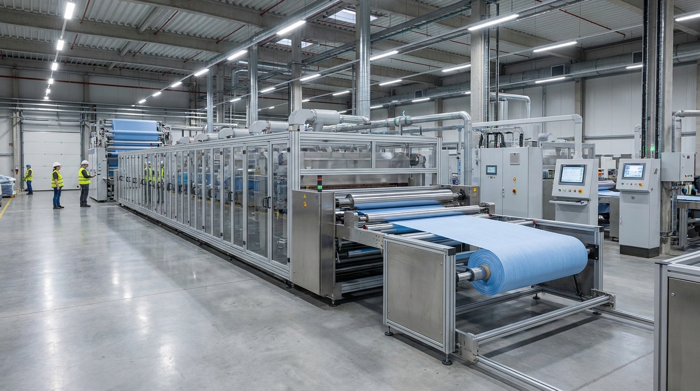 stenter machine modern clean