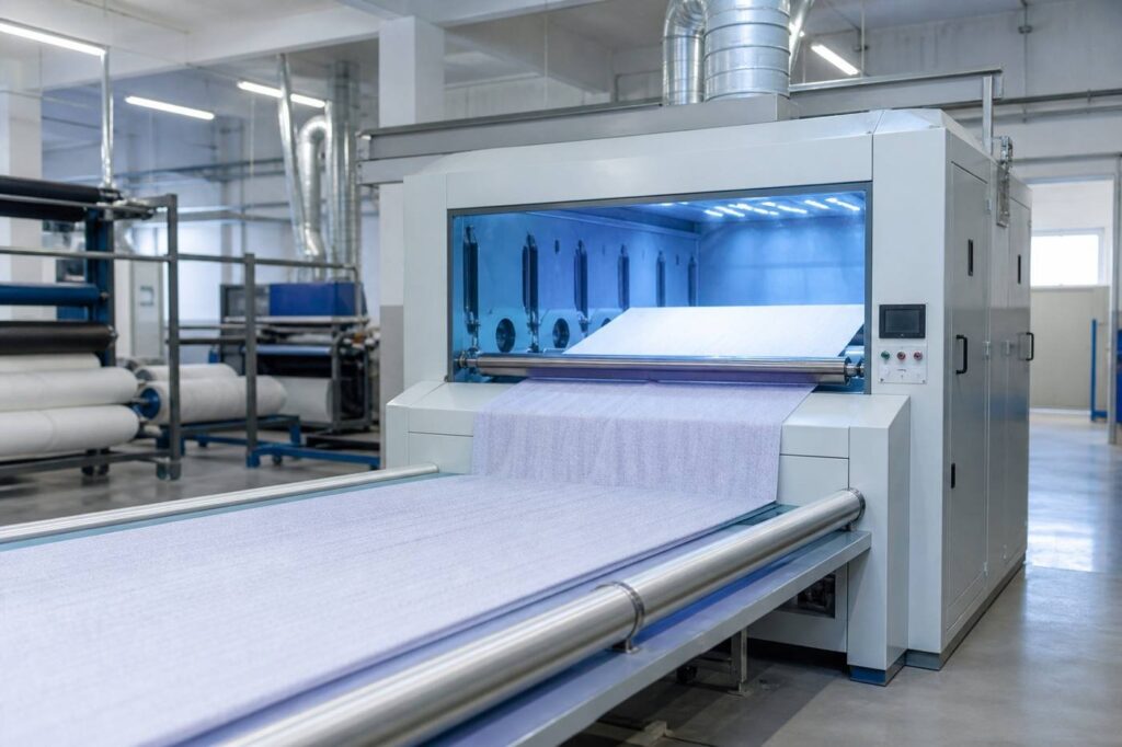 Air softening uses controlled fabric movement and air circulation to develop a softer hand.