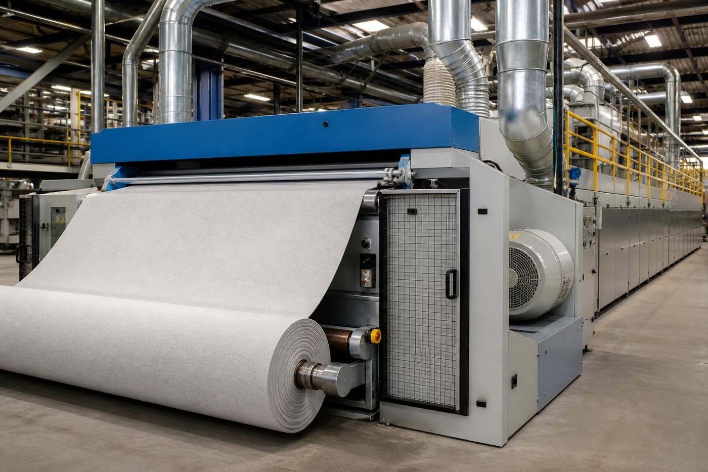 A sueding machine uses controlled abrasive contact to transform a smooth textile surface.