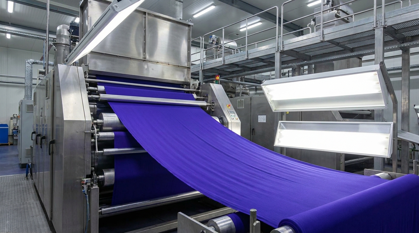 dyed fabric vibrant even