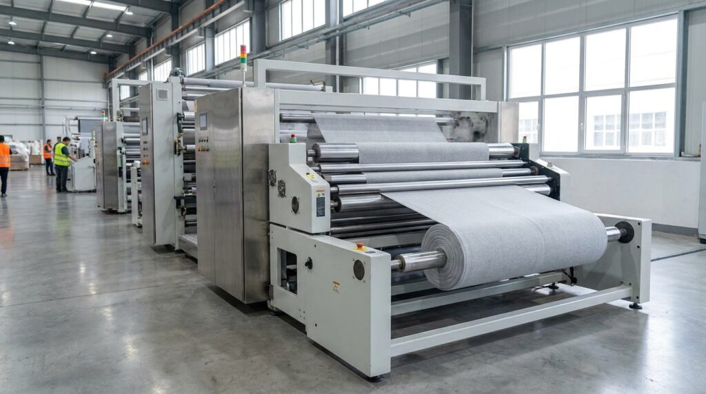 open width compactor machine industrial flat