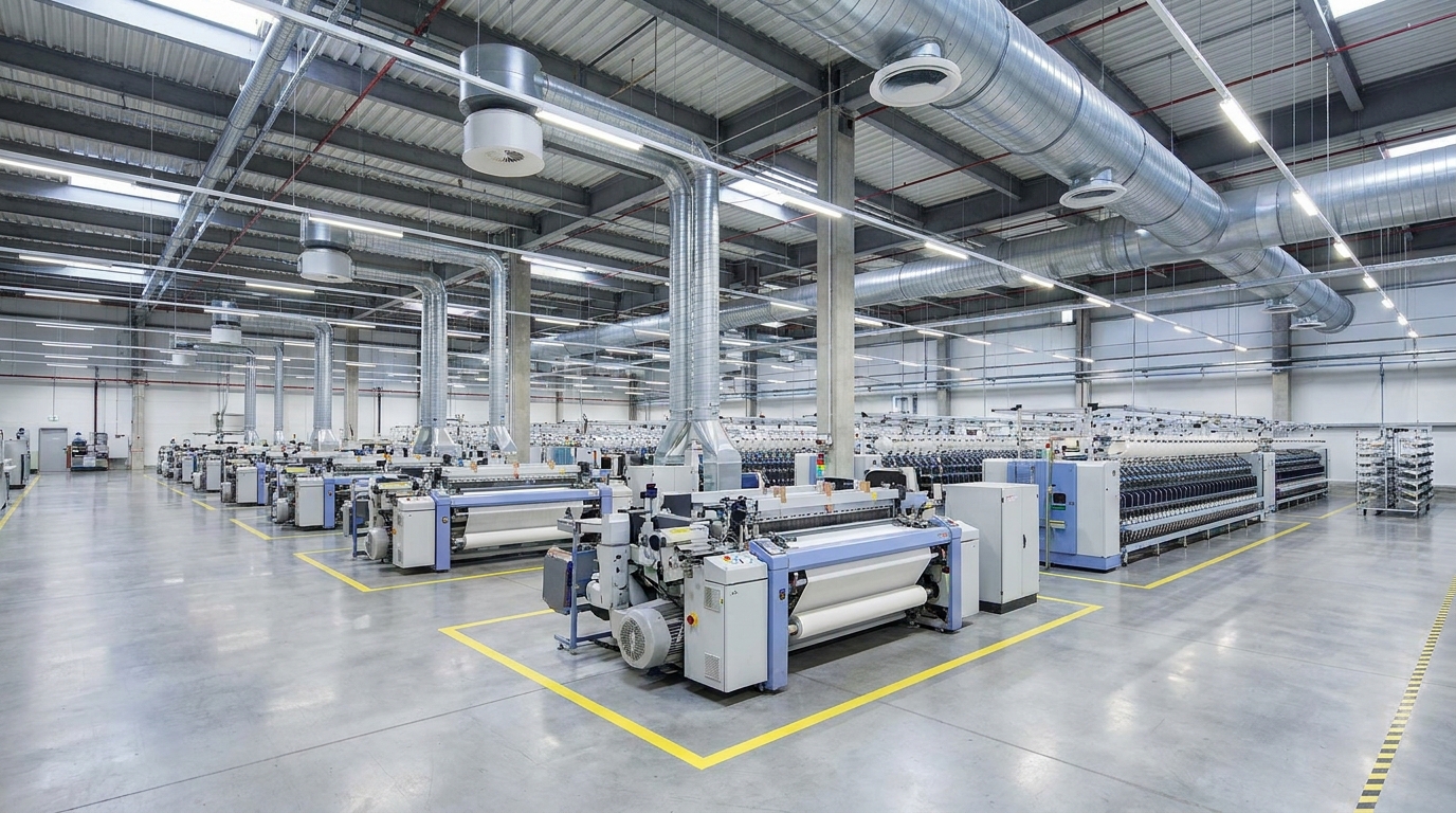 stenter frame long continuous