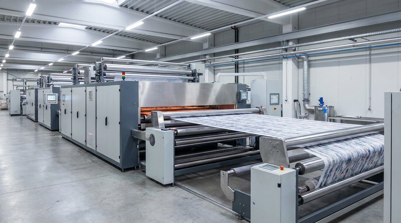 stenter machine large industrial